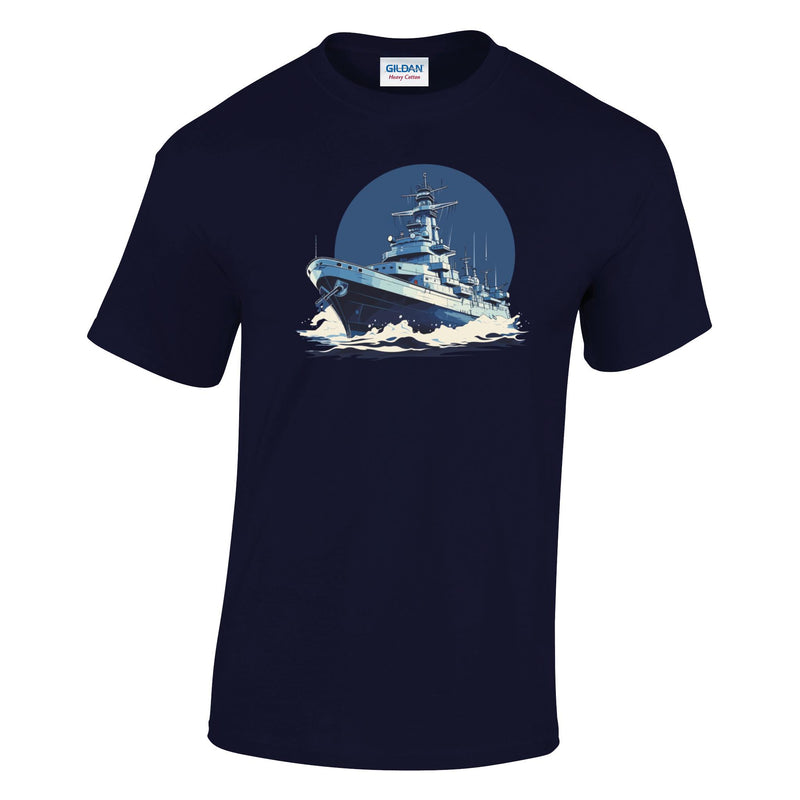 Battleship Printed T-Shirt