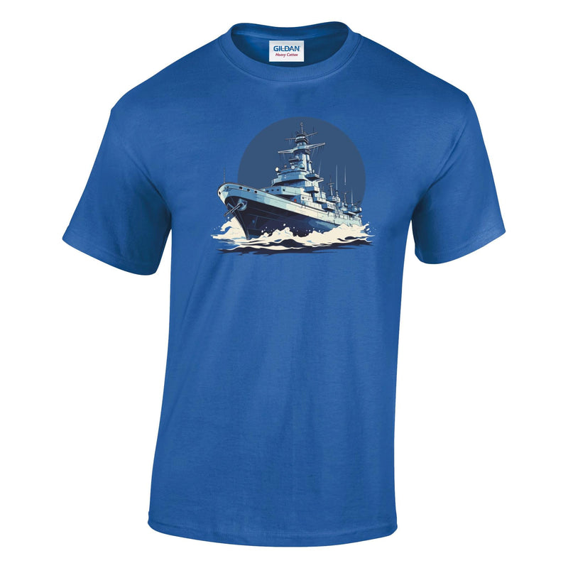 Battleship Printed T-Shirt