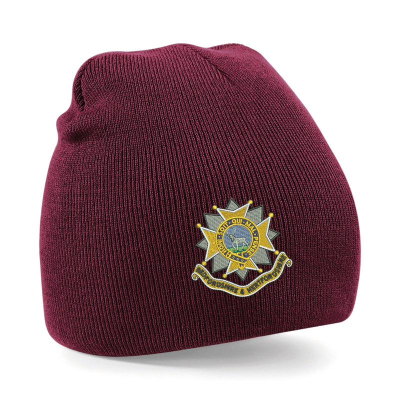 Bedfordshire and Hertfordshire Regiment Beanie Hat