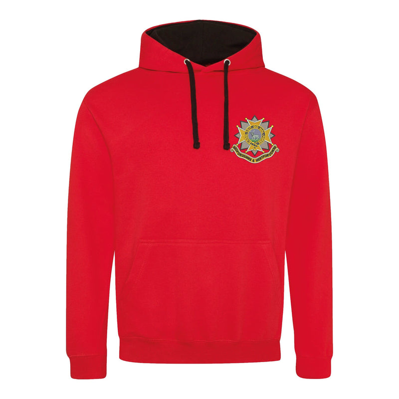 Bedfordshire and Hertfordshire Regiment Varsity Contrast Hoodie