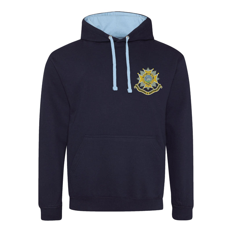 Bedfordshire and Hertfordshire Regiment Varsity Contrast Hoodie