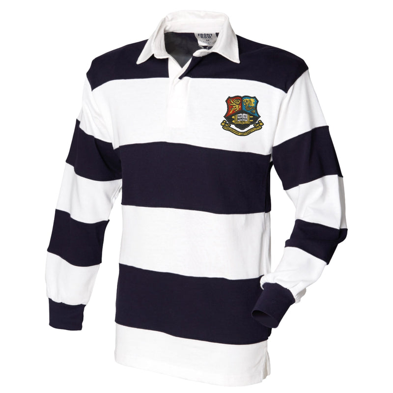 Birmingham UOTC Front Row Sewn Stripe Long Sleeve Rugby Shirt