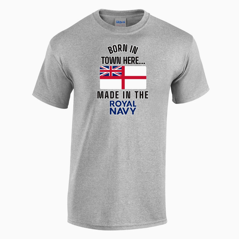 Born In ... Made In The Royal Navy Printed T-Shirt