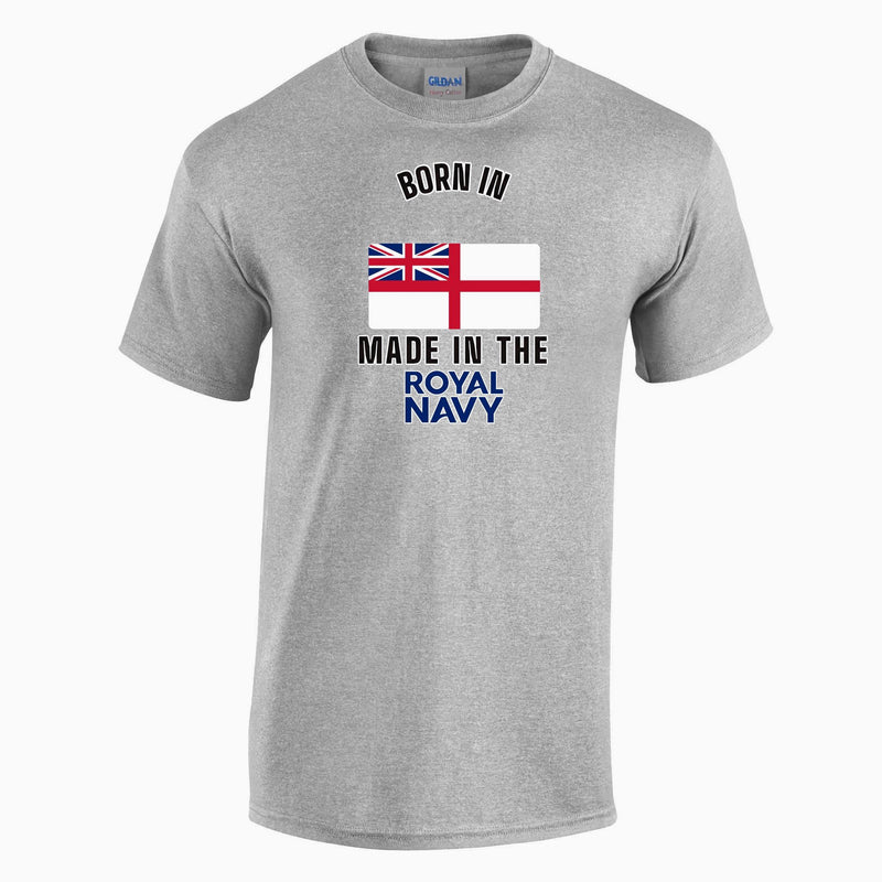 Born In ... Made In The Royal Navy Printed T-Shirt