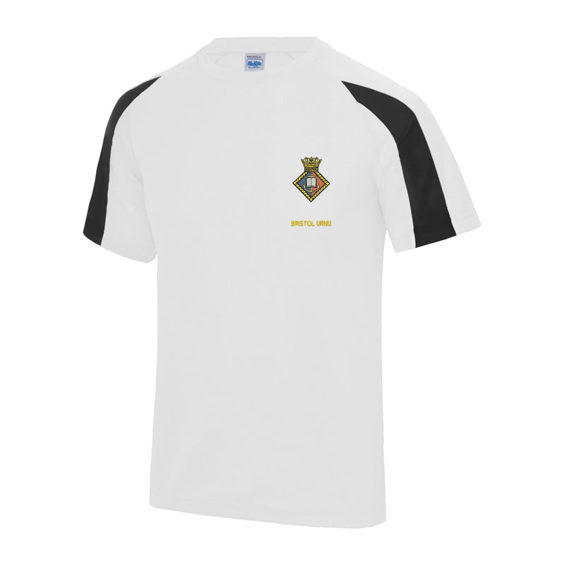 Bristol University Royal Naval Unit Contrast Polyester T-Shirt
