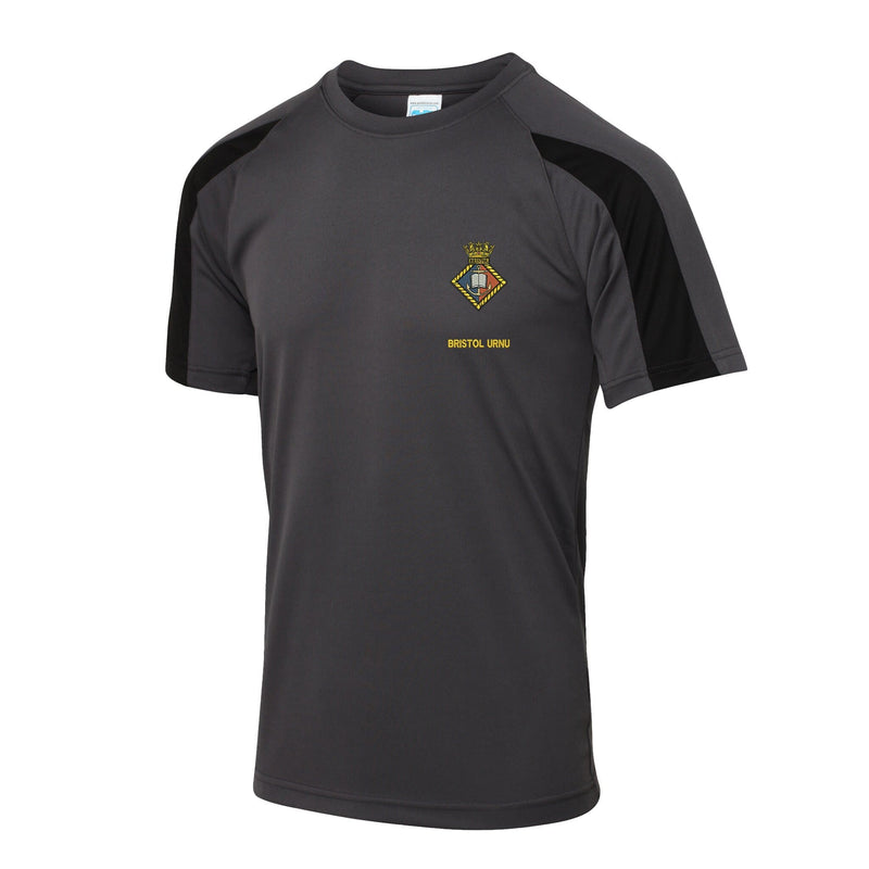 Bristol University Royal Naval Unit Contrast Polyester T-Shirt