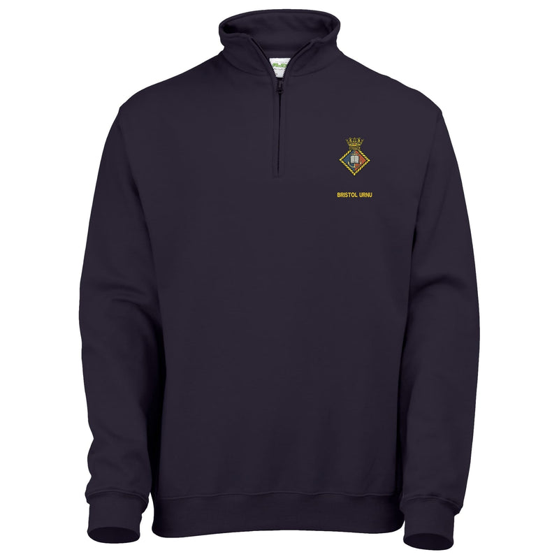 Bristol University Royal Naval Unit Quarter Zip Sweatshirt