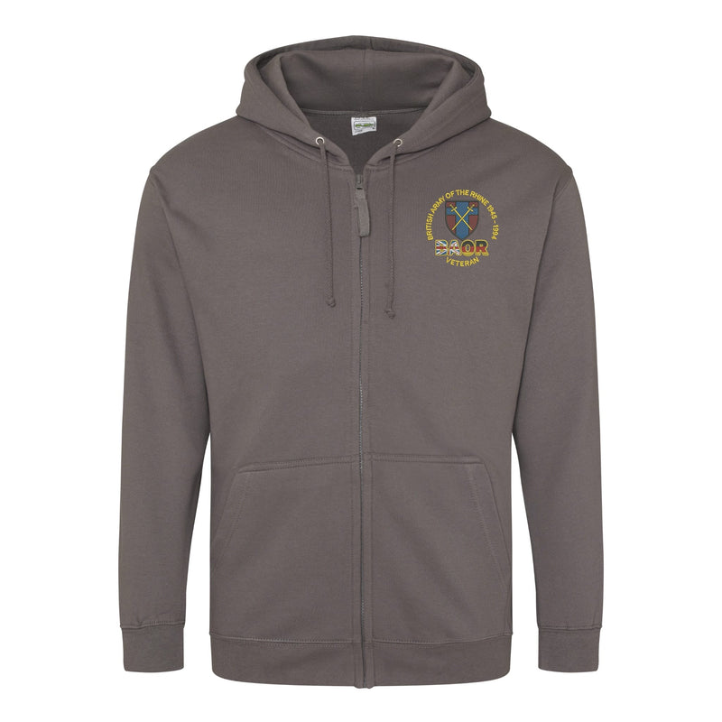 British Army of the Rhine Zipped Hoodie