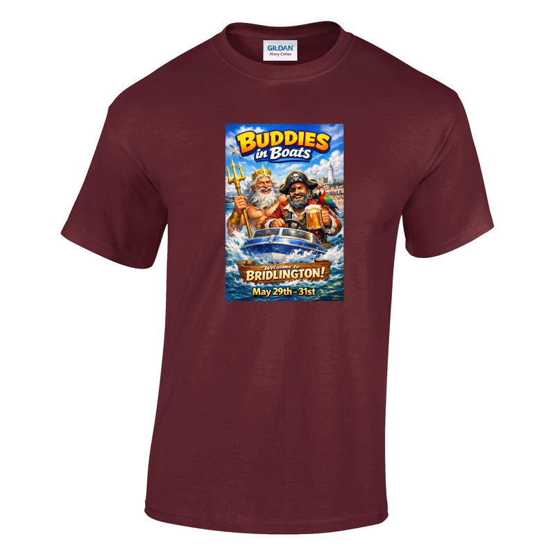 Buddies In Boats - Annual Reunion 2026 Printed T-Shirt