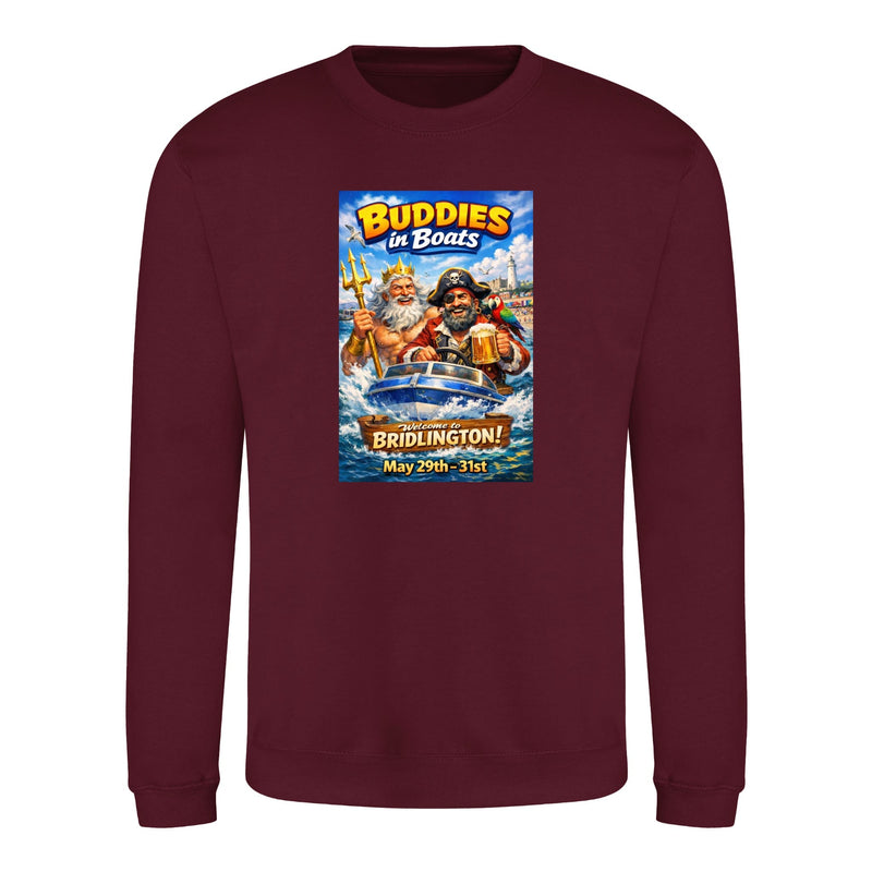 Buddies In Boats - Annual Reunion 2026 Printed Sweatshirt