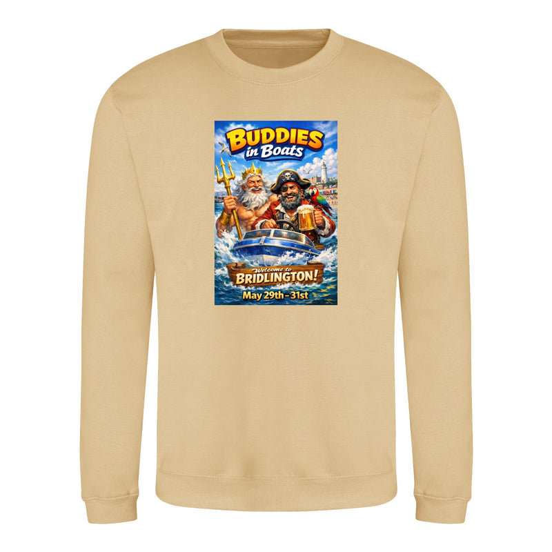 Buddies In Boats - Annual Reunion 2026 Printed Sweatshirt