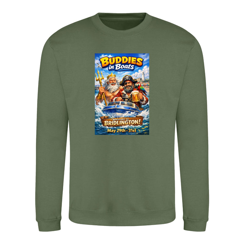 Buddies In Boats - Annual Reunion 2026 Printed Sweatshirt