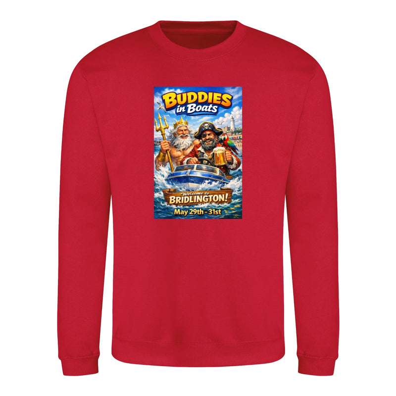 Buddies In Boats - Annual Reunion 2026 Printed Sweatshirt