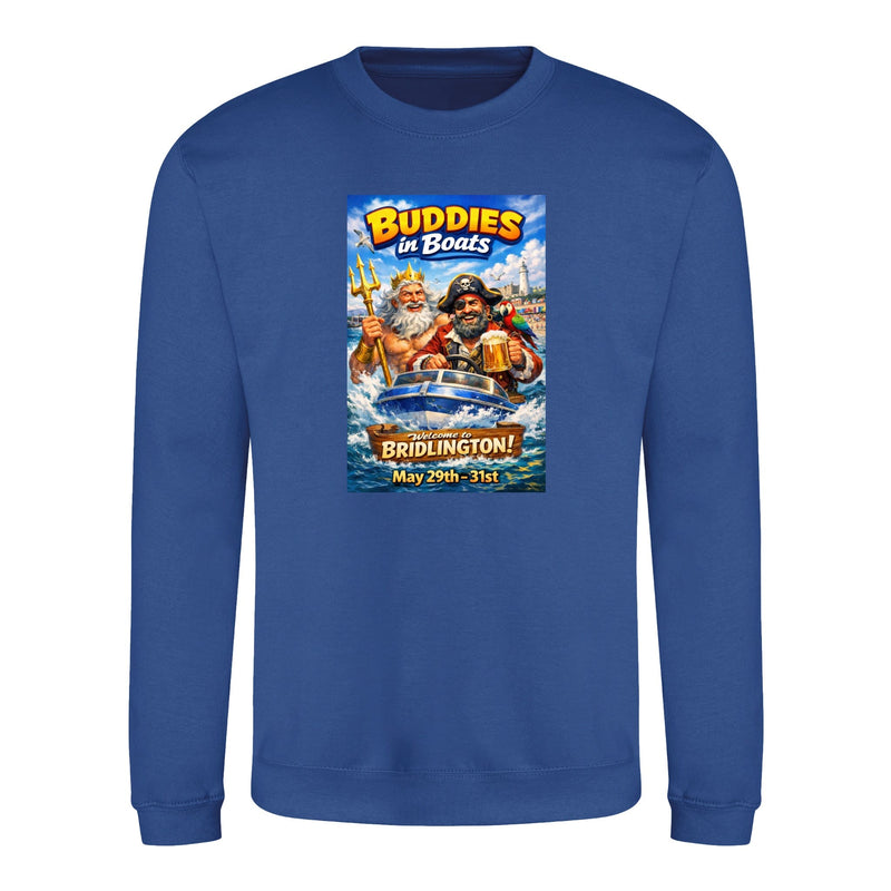 Buddies In Boats - Annual Reunion 2026 Printed Sweatshirt