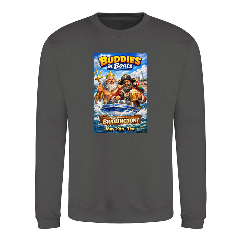 Buddies In Boats - Annual Reunion 2026 Printed Sweatshirt