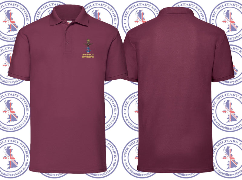 North Wales Brotherhood Combined Services Embroidered Polo Shirt