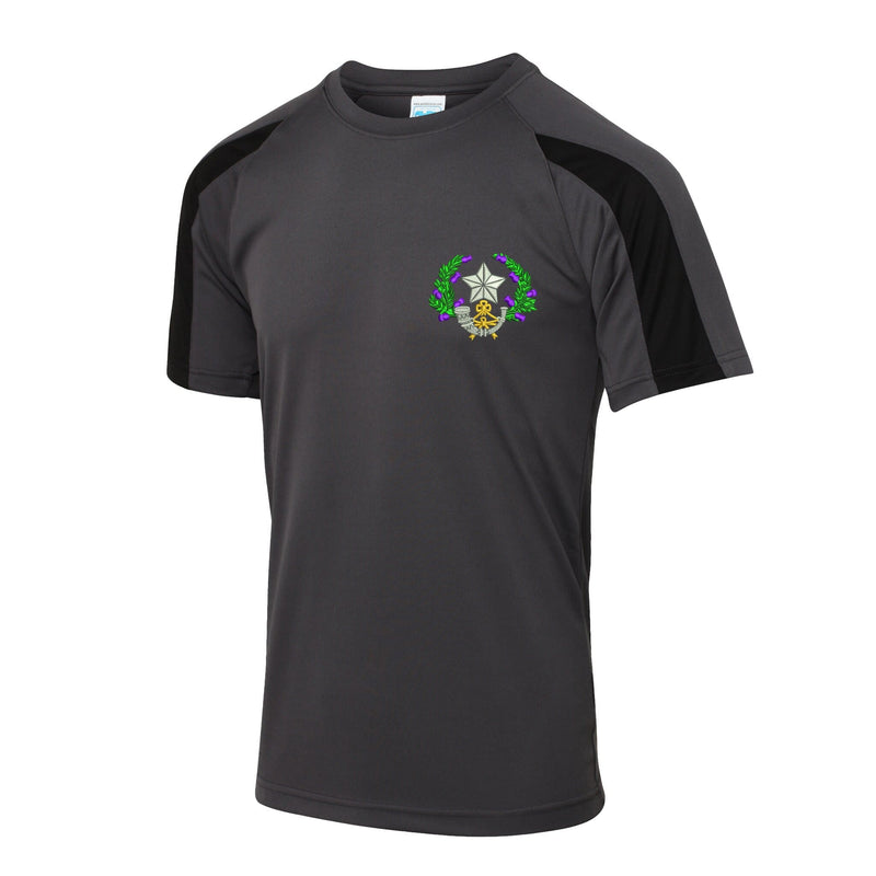 Cameronians Scottish Rifles Contrast Polyester T-Shirt