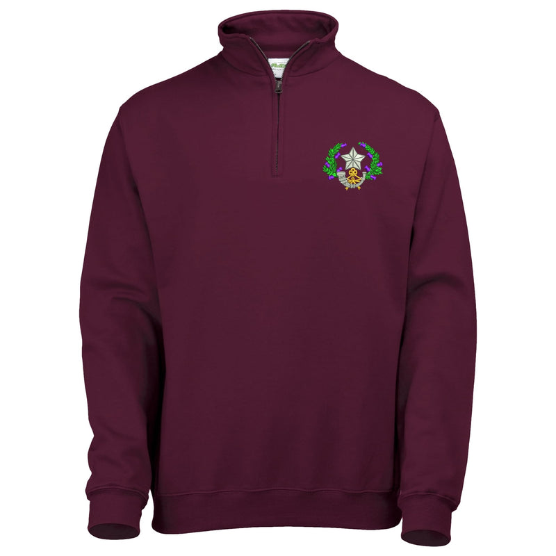 Cameronians Scottish Rifles Quarter Zip Sweatshirt