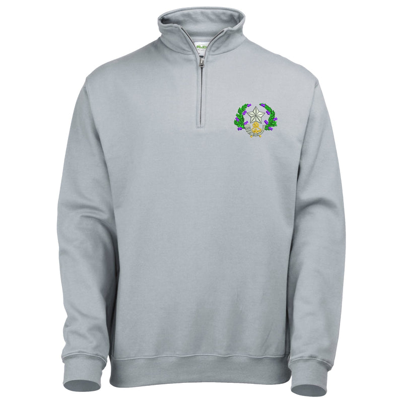 Cameronians Scottish Rifles Quarter Zip Sweatshirt