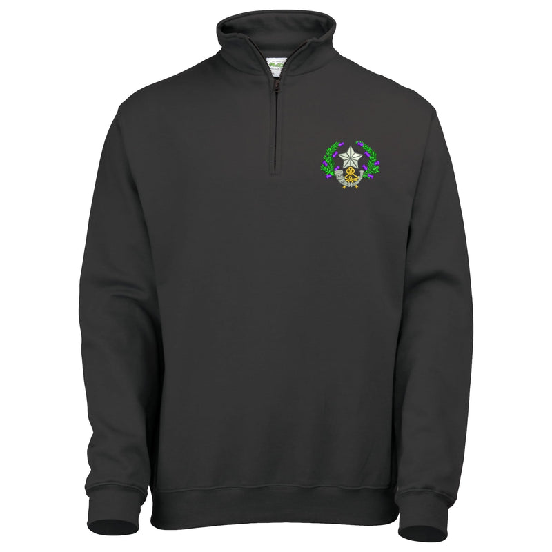 Cameronians Scottish Rifles Quarter Zip Sweatshirt