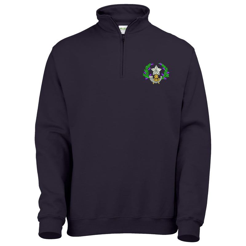 Cameronians Scottish Rifles Quarter Zip Sweatshirt