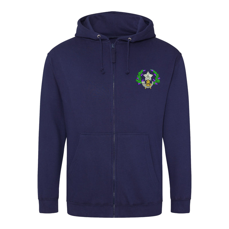 Cameronians Scottish Rifles Zipped Hoodie