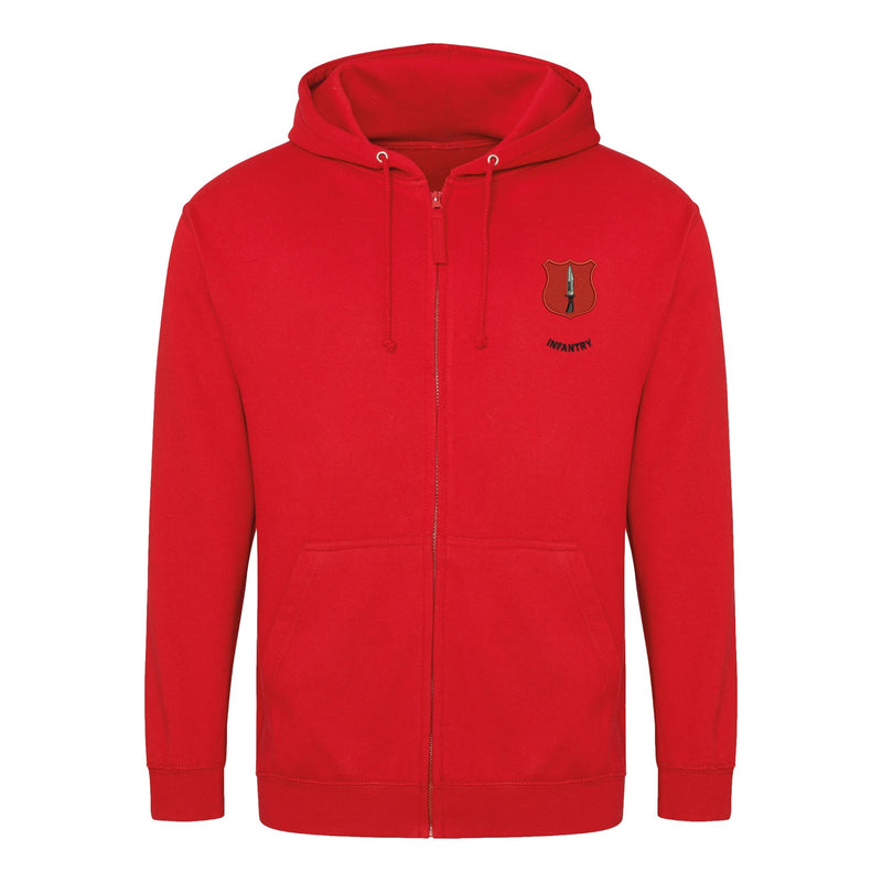 Catterick Infantry Zipped Hoodie