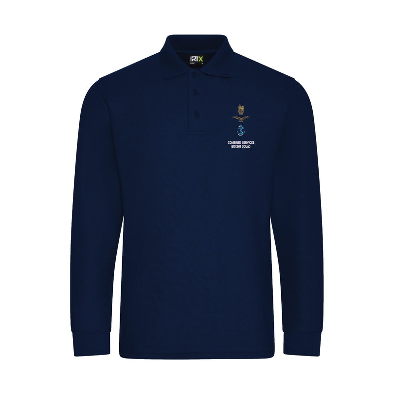 Combined Services Boxing Squad Long Sleeve Polo Shirt