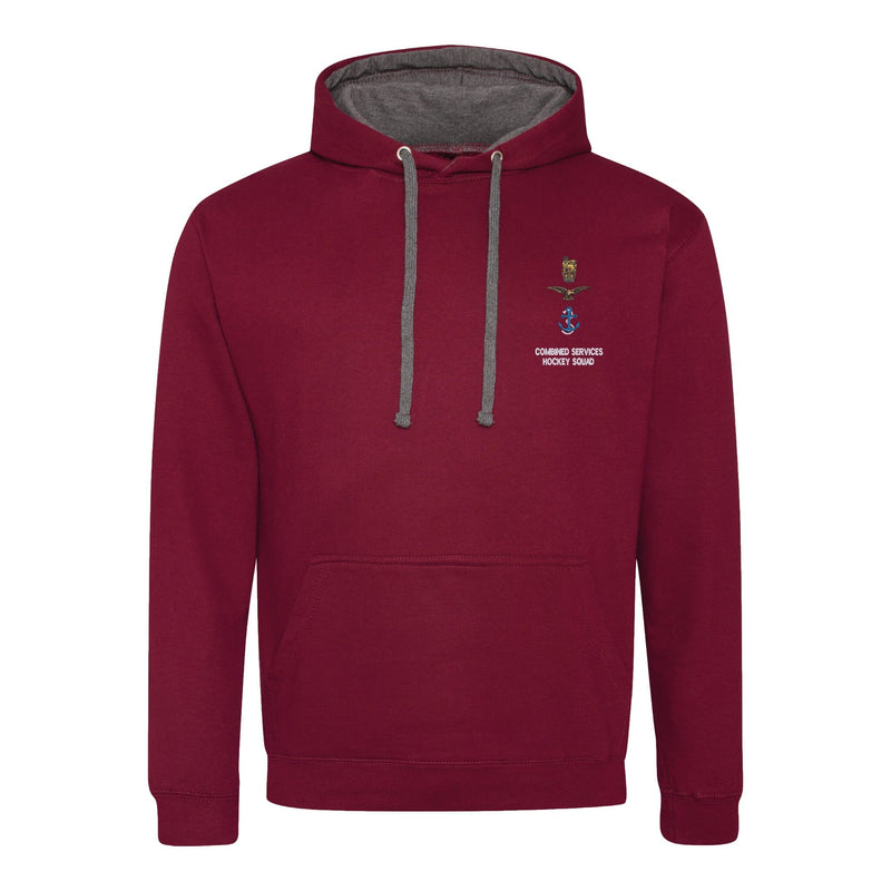 Combined Services Hockey Squad Varsity Contrast Hoodie