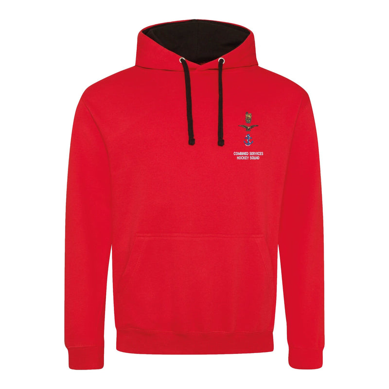 Combined Services Hockey Squad Varsity Contrast Hoodie