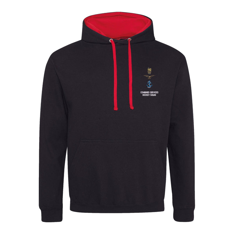 Combined Services Hockey Squad Varsity Contrast Hoodie