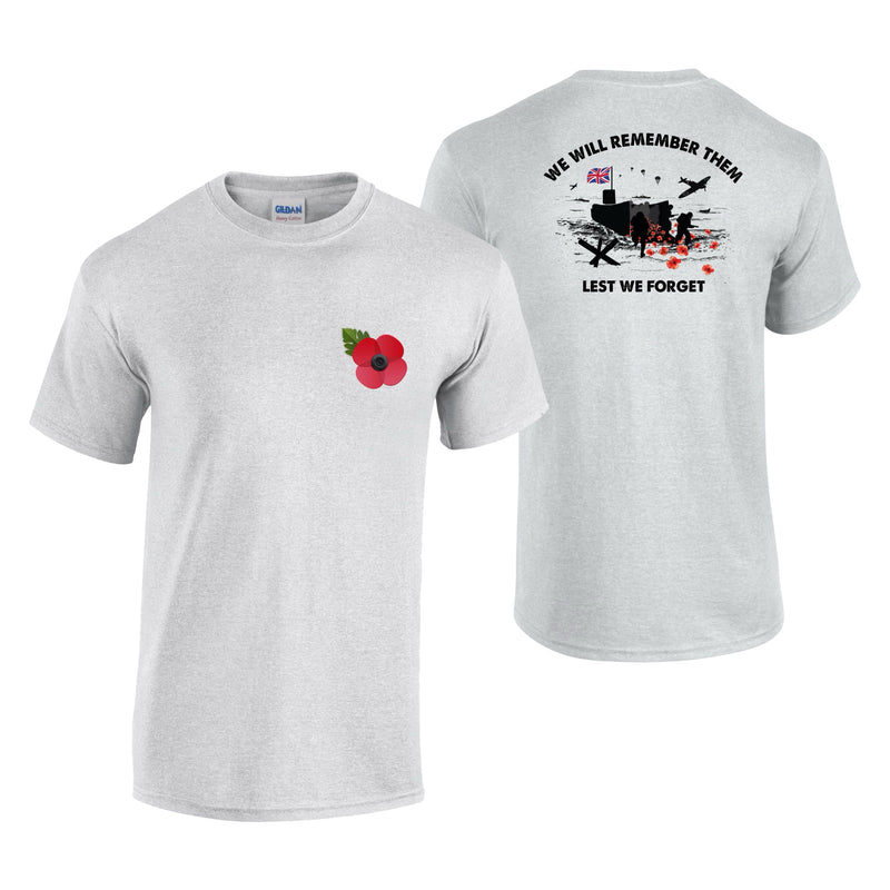 D-Day Landing - Poppy Printed T-Shirt
