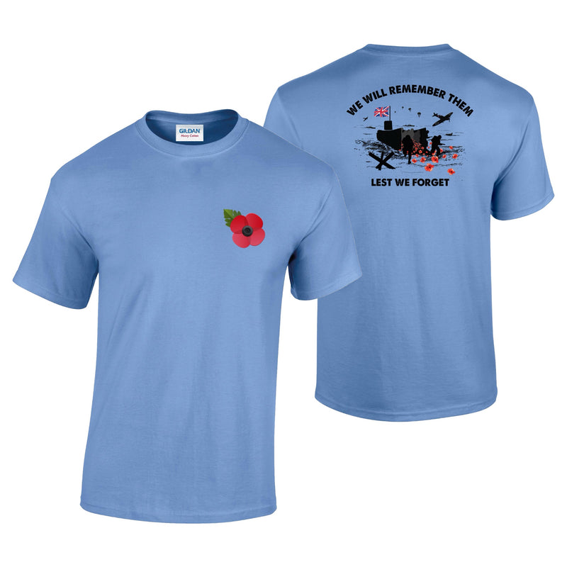 D-Day Landing - Poppy Printed T-Shirt