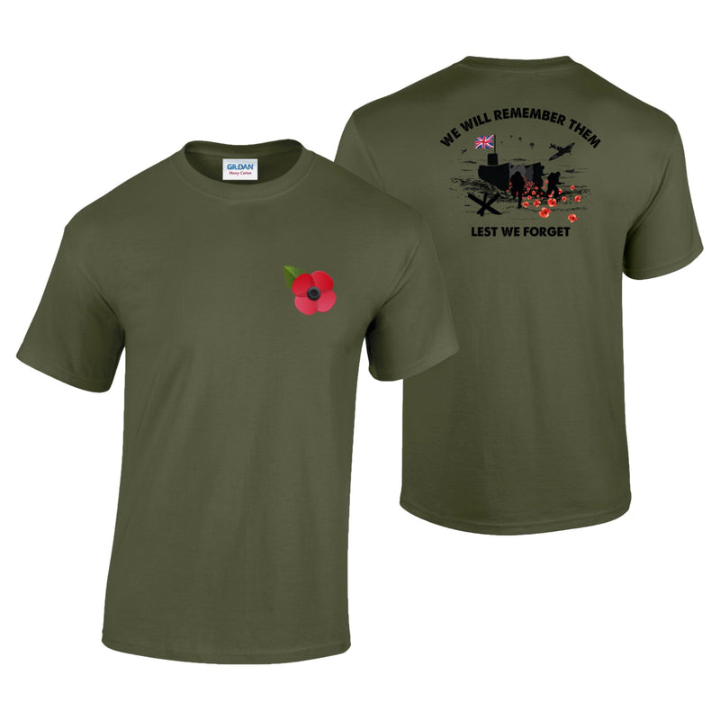 D-Day Landing - Poppy Printed T-Shirt