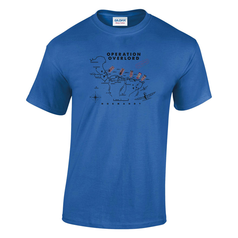 D-Day Operation Overlord Printed T-Shirt