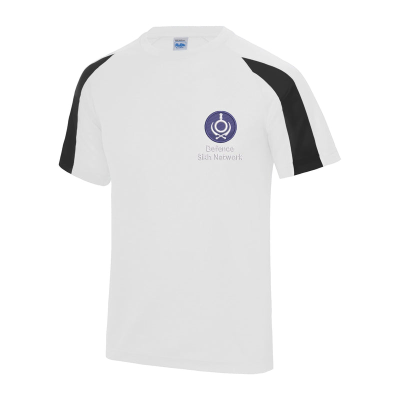 Defence Sikh Network Contrast Polyester T-Shirt