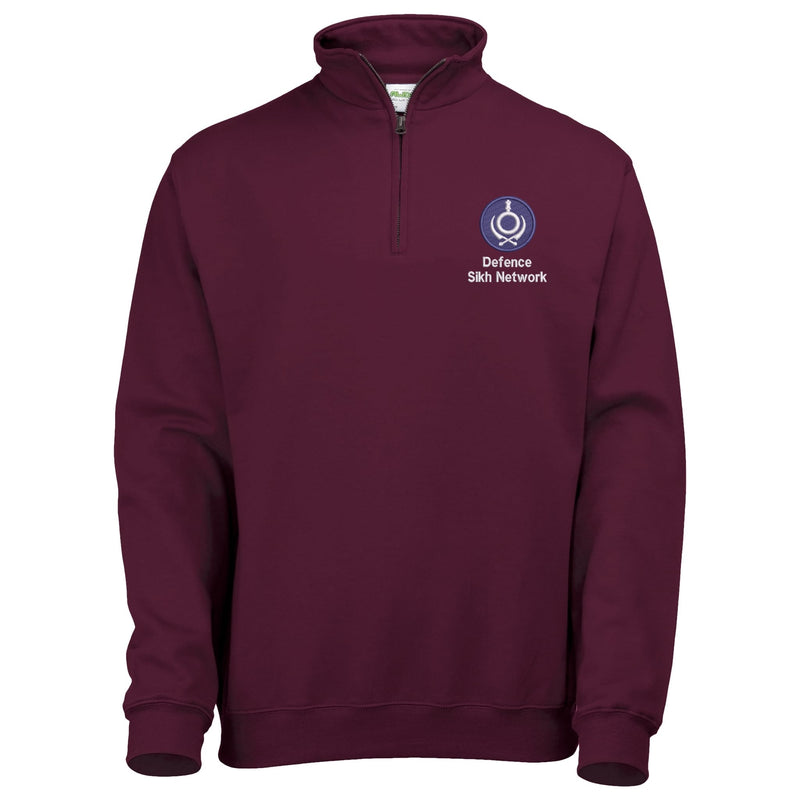 Defence Sikh Network Quarter Zip Sweatshirt