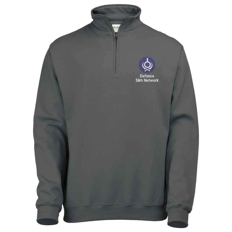 Defence Sikh Network Quarter Zip Sweatshirt