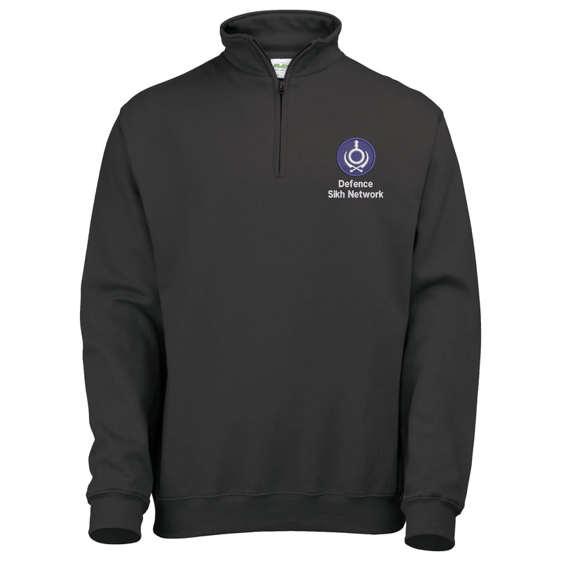 Defence Sikh Network Quarter Zip Sweatshirt