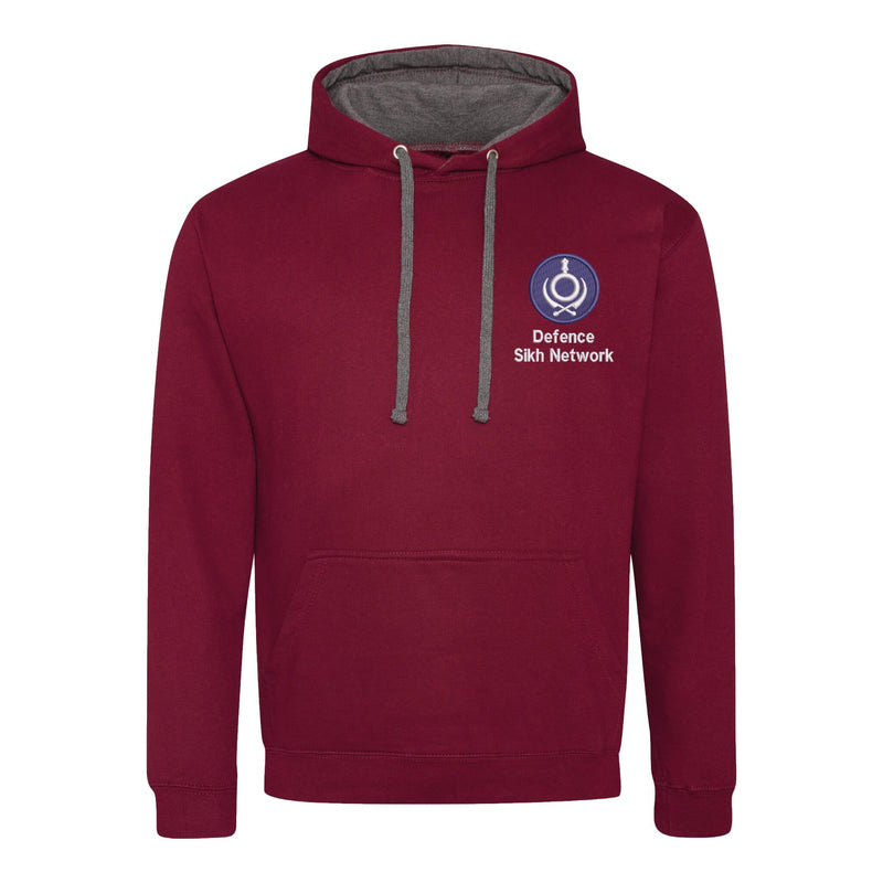 Defence Sikh Network Varsity Contrast Hoodie