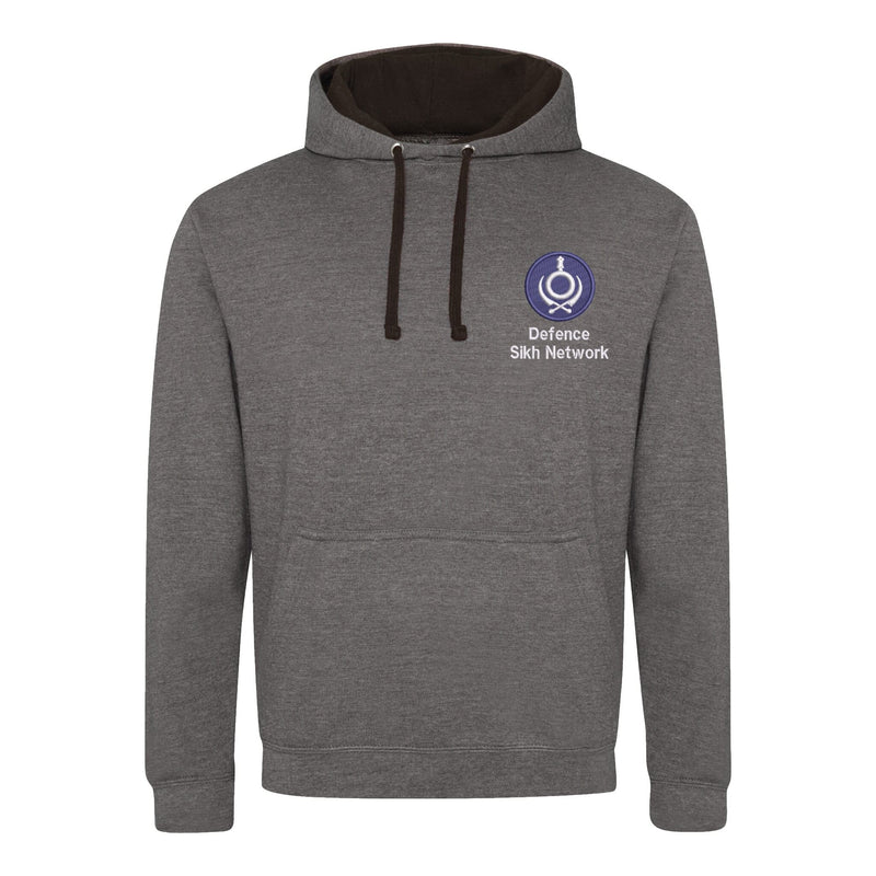 Defence Sikh Network Varsity Contrast Hoodie