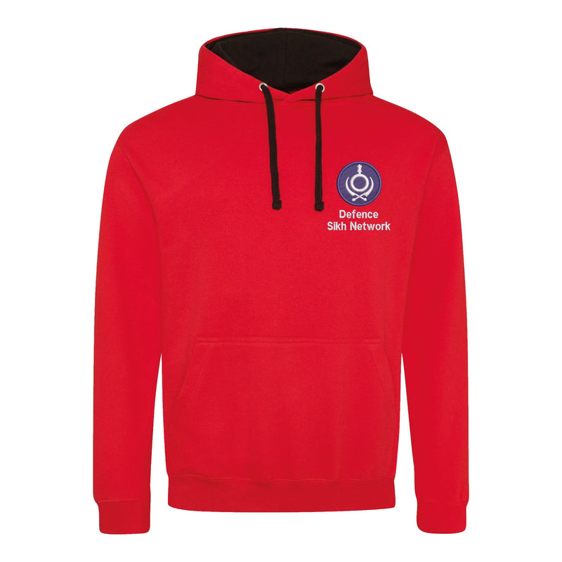 Defence Sikh Network Varsity Contrast Hoodie