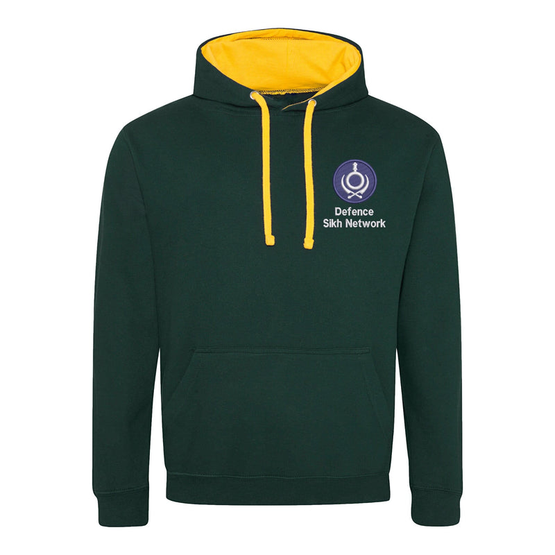 Defence Sikh Network Varsity Contrast Hoodie