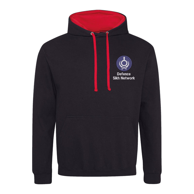 Defence Sikh Network Varsity Contrast Hoodie