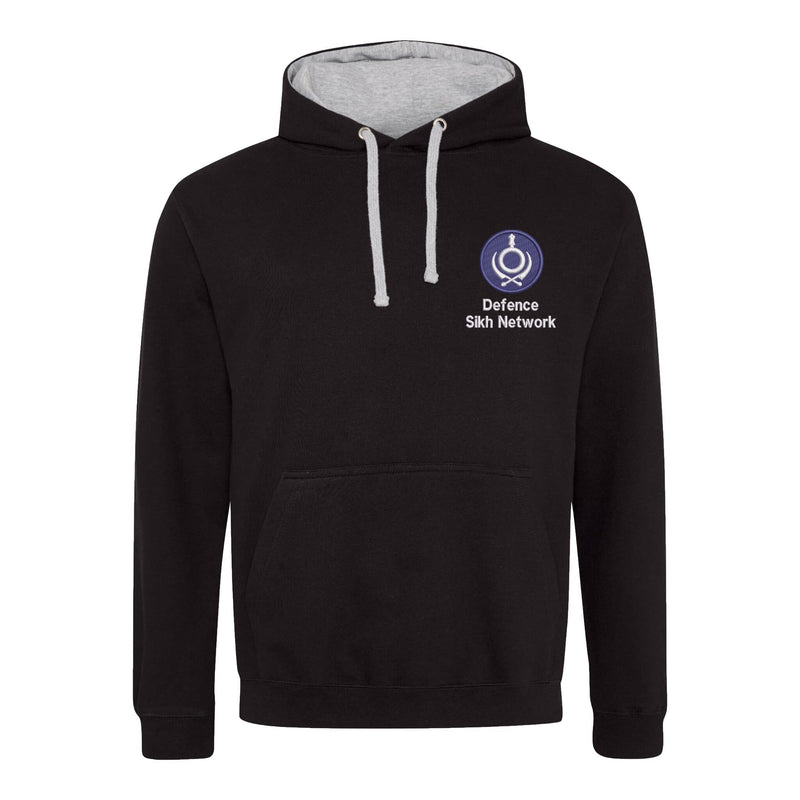 Defence Sikh Network Varsity Contrast Hoodie