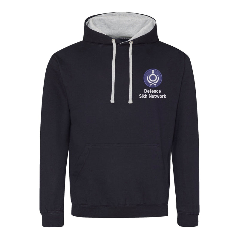 Defence Sikh Network Varsity Contrast Hoodie