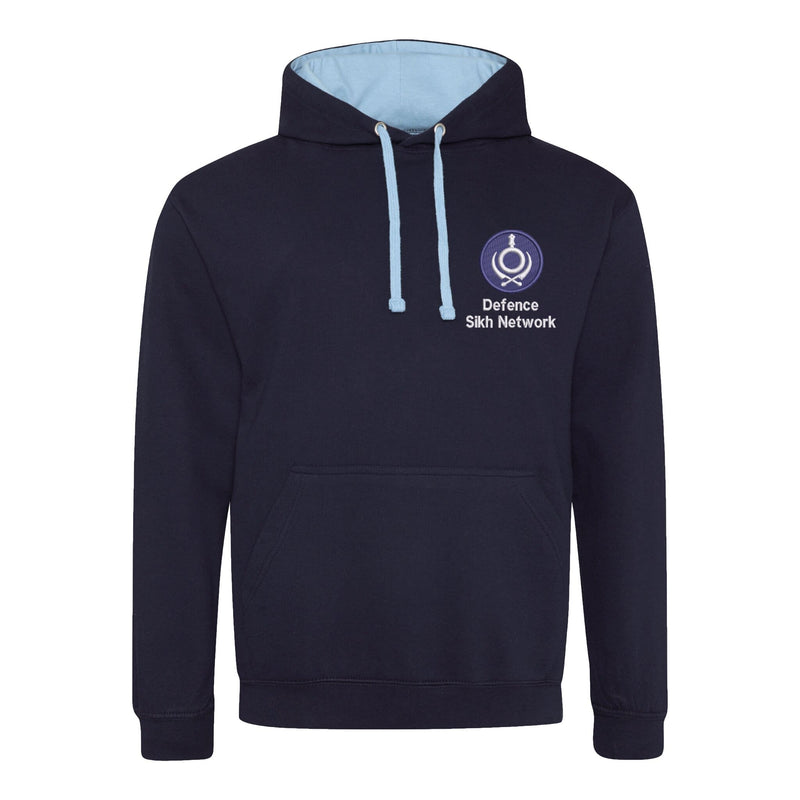 Defence Sikh Network Varsity Contrast Hoodie