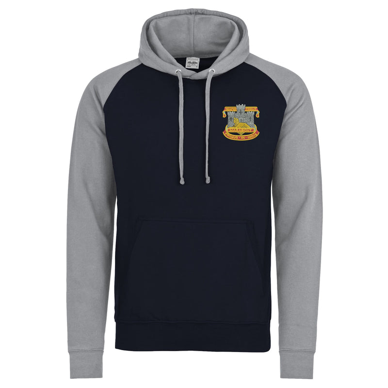 Devon and Dorset Regiment Contrast Sleeves Hoodie