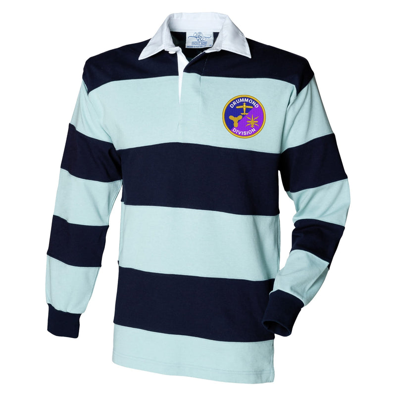 Drummond Division BRNC Front Row Sewn Stripe Long Sleeve Rugby Shirt
