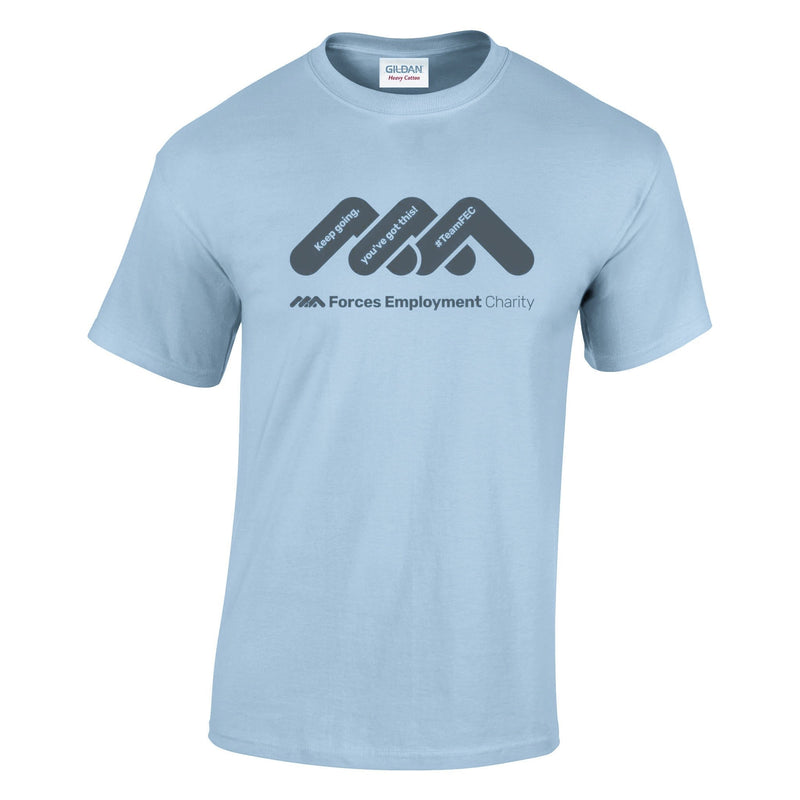 Forces Employment Charity Supporters Cotton T-Shirt - Grey Logo